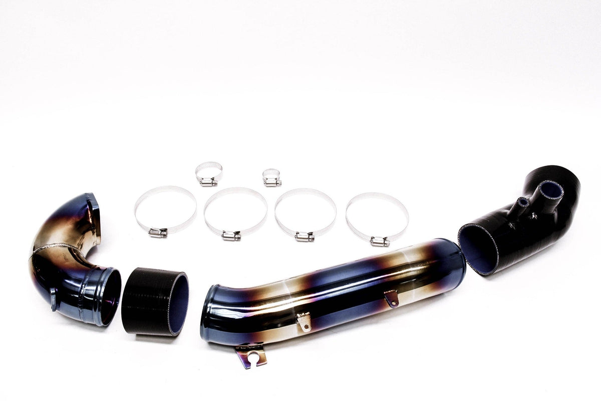 PLM Turbo Inlet Pipe Kit Stainless Burnt Blue - 2017+ FK8 Civic Type R.