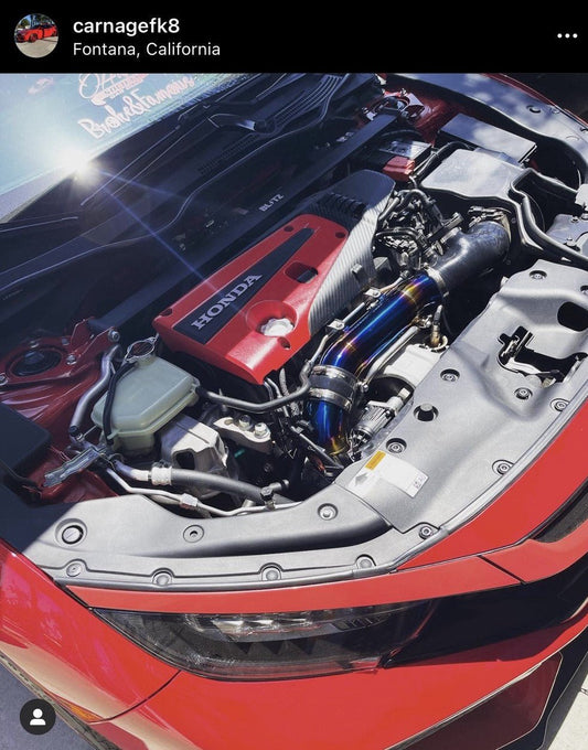 PLM Turbo Inlet Pipe Kit Stainless Burnt Blue - 2023+ FL5 Civic Type R.