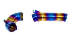 PLM Turbo Inlet Pipe Kit Stainless Burnt Blue - 2023+ FL5 Civic Type R.