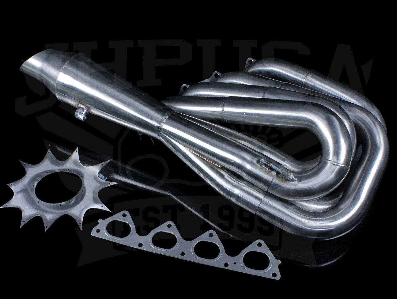 PLM 4-1 Hood Exit Race Header - B-series.