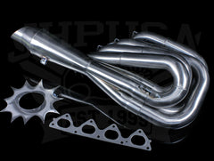 PLM 4-1 Hood Exit Race Header - B-series.