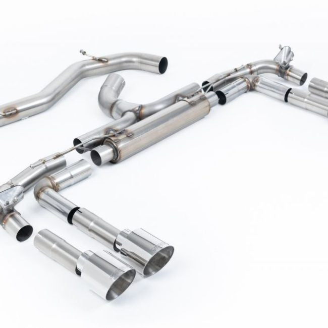 Milltek Valved &amp; Non-Resonated Race Catback Exhaust System for 8Y Audi S3 Quattro (sedan)