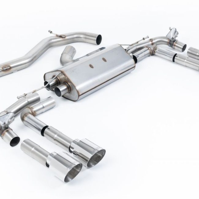 Milltek Road+ Valved &amp; Non-Resonated Catback Exhaust System for 8Y Audi S3 Quattro (sedan)