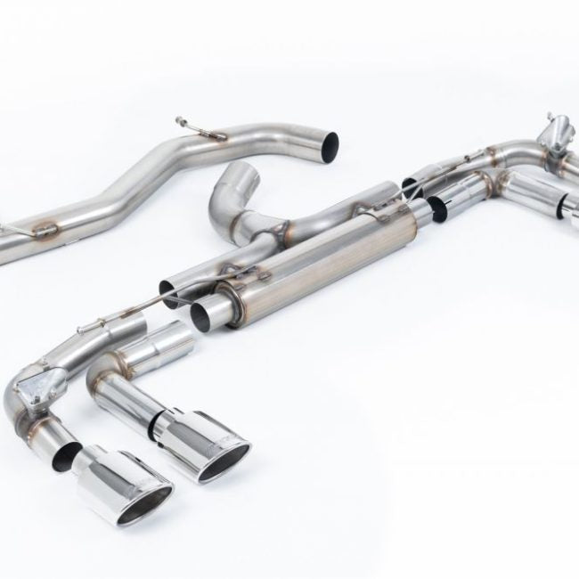 Milltek Valved &amp; Non-Resonated Race Catback Exhaust System for 8Y Audi S3 Quattro (sportback)