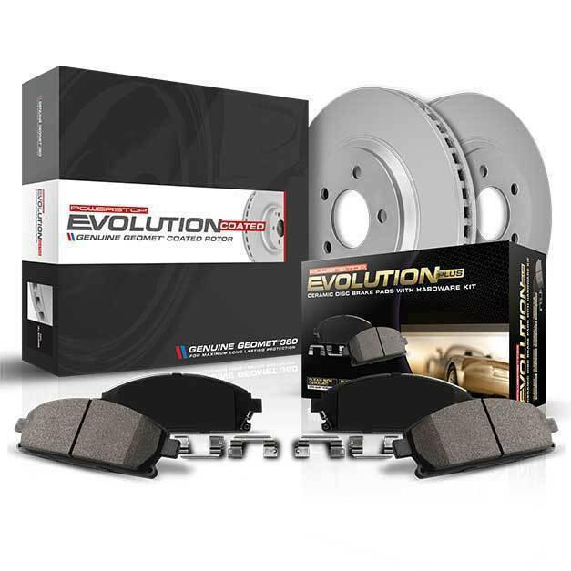 Power Stop Z17 Evolution Coated Front Brake Kit | Multiple Fitments (CRK6082).