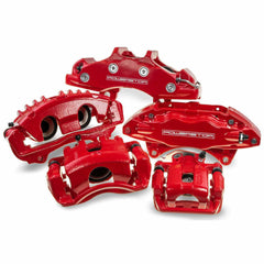 Power Stop Front Red Calipers - Pair | 2014-2024 Infiniti Q50 / Q60 (S7146).