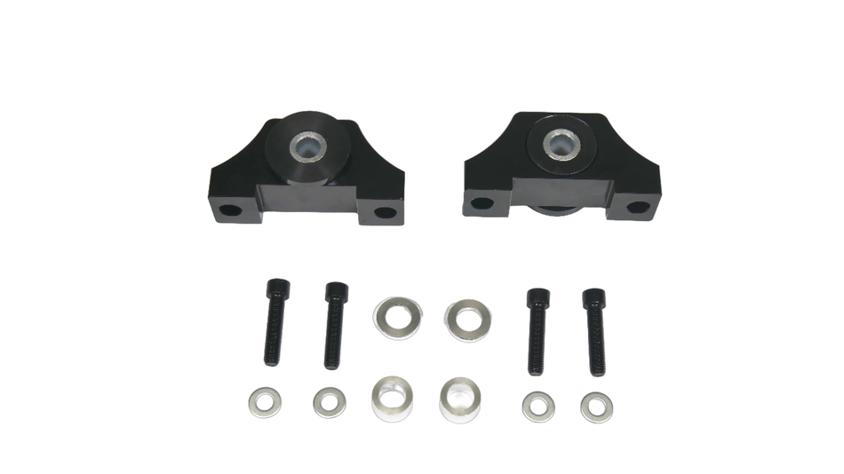 Precision Works Billet Engine Torque Mounts Black Edition - Honda B-Series B18 B20 B16.