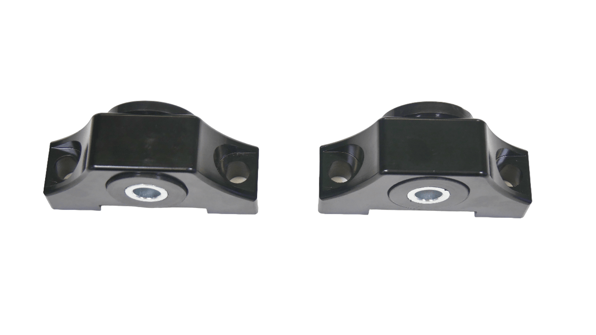 Precision Works Billet Engine Torque Mounts Black Edition - Honda B-Series B18 B20 B16.