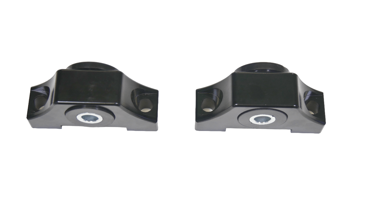 Precision Works Billet Engine Torque Mounts Black Edition - Honda B-Series B18 B20 B16.