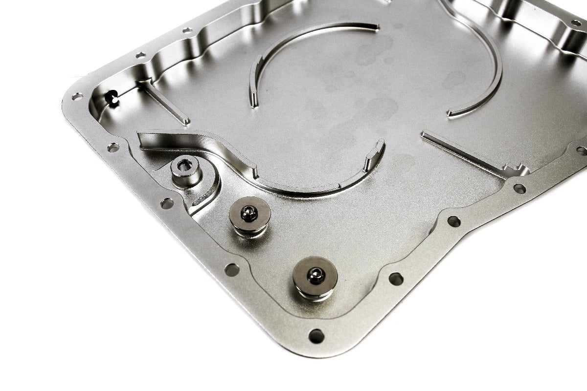 Precision Works GT-R R35 DCT Billet Aluminum Transmission Oil Pan.