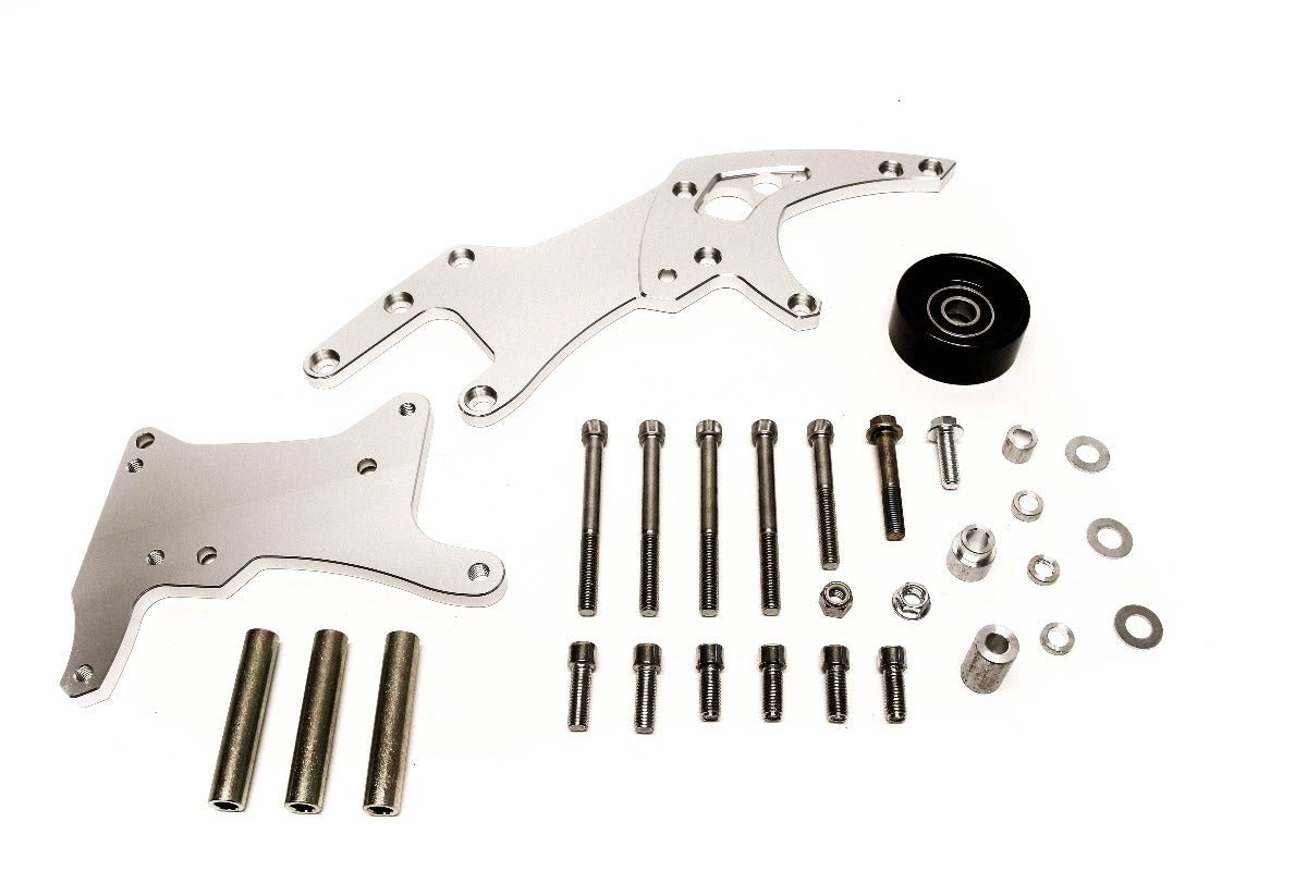 Precision Works LS Power Steering & Alternator Bracket High Mount LSX LS1 LS2 LS3.