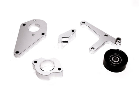 Precision Works LS Power Steering & Alternator Bracket Low Mount LSX LS1 LS2 LS3.