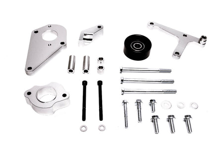 Precision Works LS Power Steering & Alternator Bracket Low Mount LSX LS1 LS2 LS3.