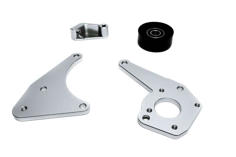 Precision Works LS Power Steering & Alternator Bracket Low Mount LSX LS1 LS2 LS3 V3.