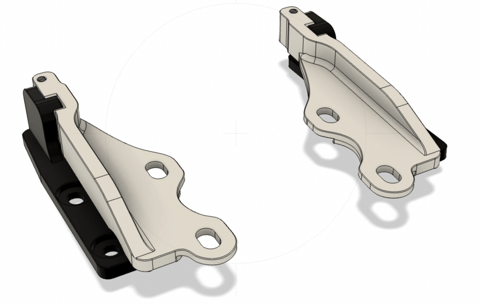 Precision Works Quick Release Hood Hinges - Honda CRX EF Civic 88-91.