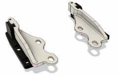 Precision Works Quick Release Hood Hinges - Nissan 240SX S13 S14.