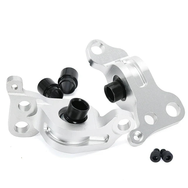 Precision Works Spherical Compliance Bracket '92-'95 Civic '94-'01 Integra - Silver.