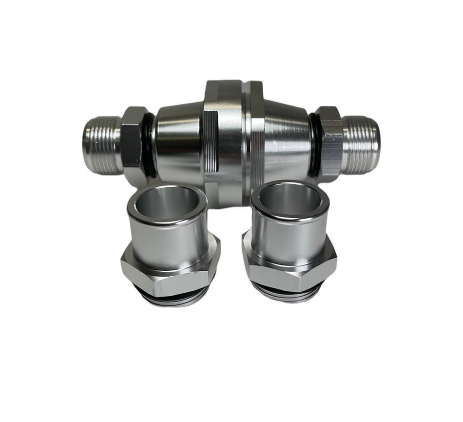 Precision Works Universal Inline Thermostat Housing AN16 & 1.25” Fittings.