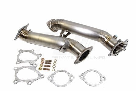 Private Label Mfg Power Driven Titanium Downpipe for Nissan GT-R R35 GTR.