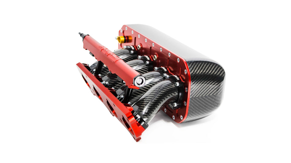 PracWorks Honda K-series Lowered Intake Manifold 20° Plenum (Polished)