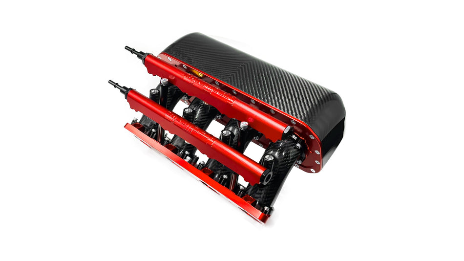 PracWorks Honda K-series Dual Injector Centerfeed Intake Manifold (Polished)