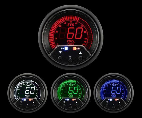 Prosport 52mm Premium Evo Series Electrical Fuel Pressure Gauge (216EVOFP-PK-R.PSI).