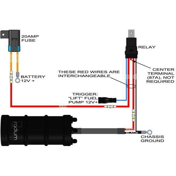 Radium DIY Fuel Pump Wiring Kit (17-0031).