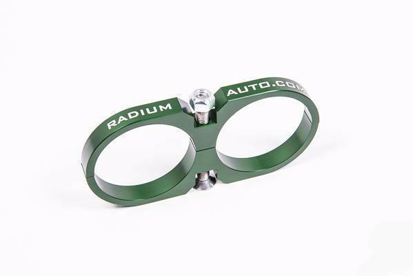 Radium 2-Piece 60mm Fuel Pump/Filter Clamps - Double (20-0122).