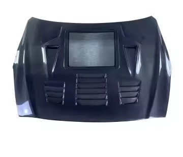 V1 Carbon Fiber Vented Hood w/ transparent window - 2008-2016 Nissan GTR R35.