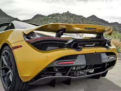 Carbon Fiber Rear Bumper OEM Style Upper Bumper Trim + Rear Diffuser - Mclaren 720s