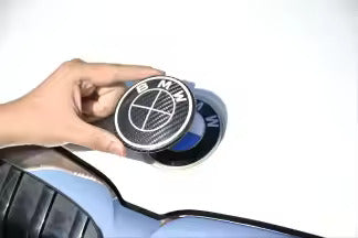 BMW Carbon Fiber roundel Emblem Cover - BMW.