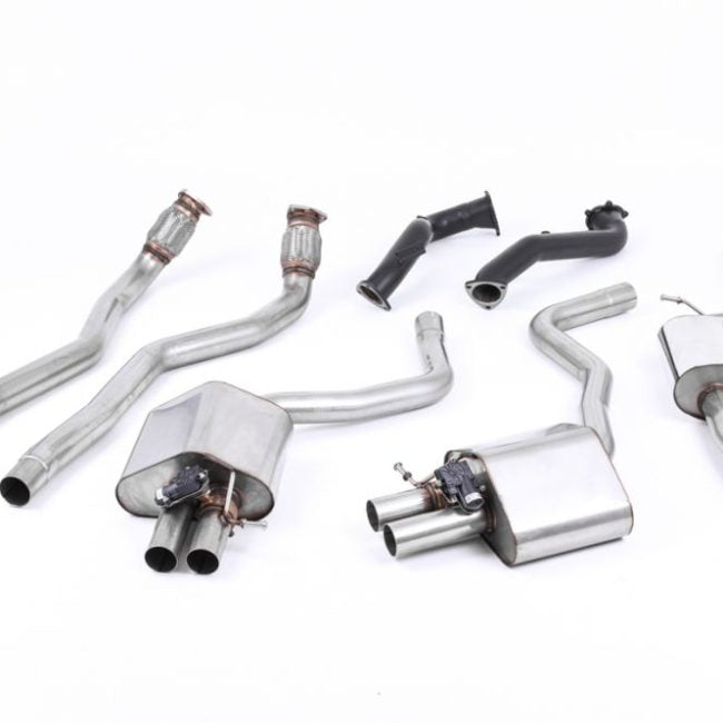 Milltek Valved Complete Exhaust System with Race Pipes for C7 Audi RS6 / RS7