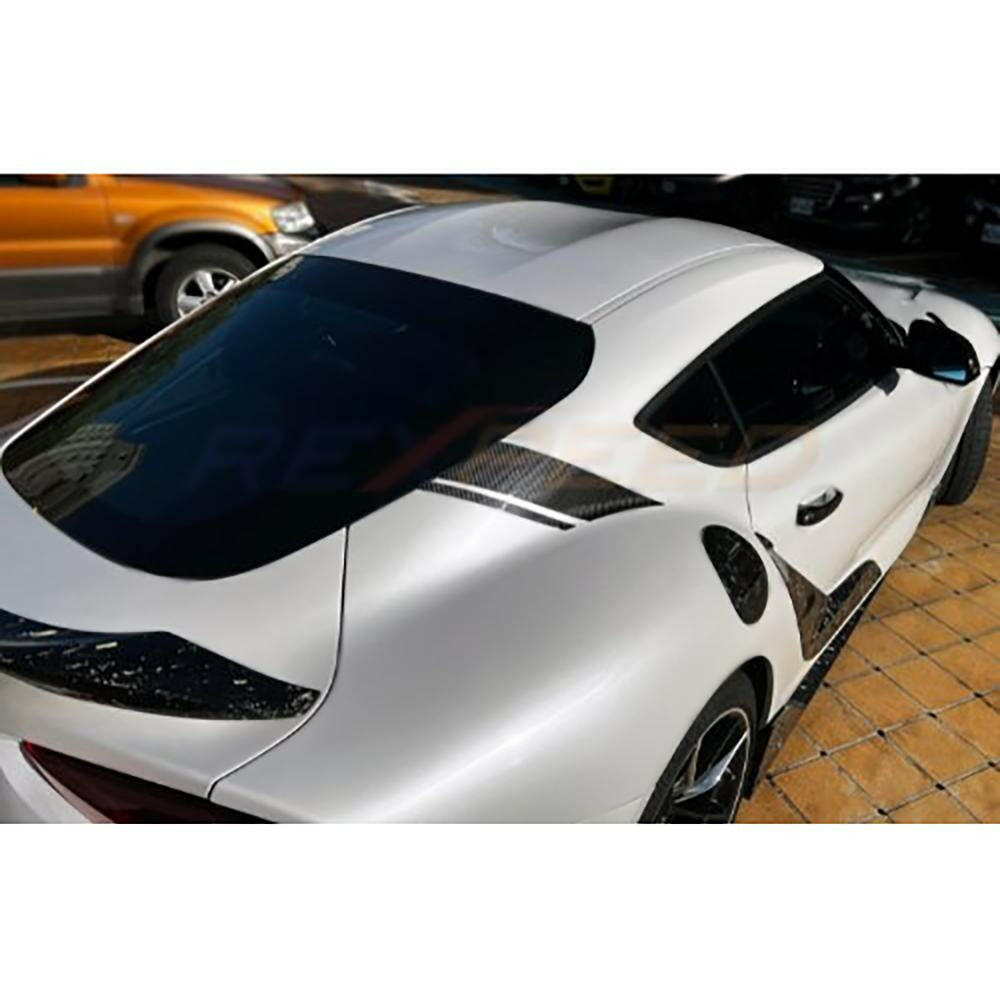 Rexpeed Carbon Fiber C-Pillar Decal | 2020-2021 Toyota Supra (TS51/M).