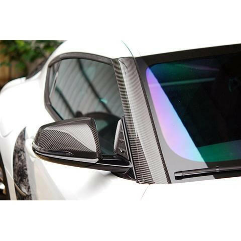 Rexpeed Carbon Fiber Exterior A-Pillar Cover | 2020-2021 Toyota Supra (TS31/M).