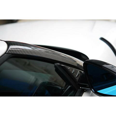 Rexpeed Carbon Fiber Exterior A-Pillar Cover | 2020-2021 Toyota Supra (TS31/M).