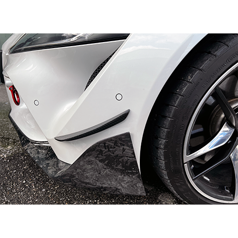 Rexpeed V2 Carbon Fiber Front Canards | 2020-2021 Toyota Supra (TS54X).
