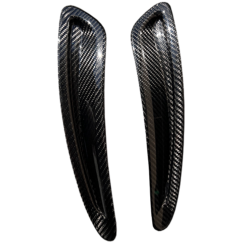 Rexpeed Dry Carbon Fiber Hood Vent Covers | 2020-2021 Toyota Supra (TS57/M).