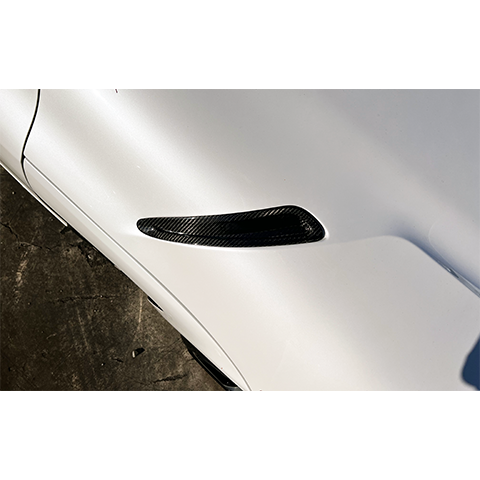 Rexpeed Dry Carbon Fiber Hood Vent Covers | 2020-2021 Toyota Supra (TS57/M).