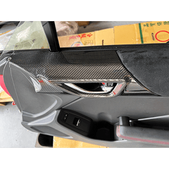 Rexpeed Dry Carbon Door Trim Cover Set | 2022-2023 Subaru BRZ/Toyota GR86 (FR122).