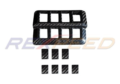 Rexpeed Carbon Front Left Switch Button Covers | 2022+ Subaru WRX (G98).