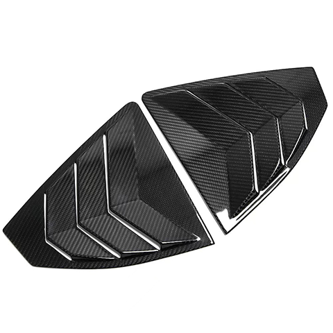 Rexpeed Dry Carbon Rear Window Louver Shutter Covers | 2022+ Subaru WRX (G93).