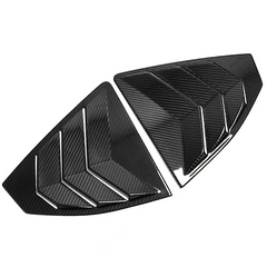 Rexpeed Dry Carbon Rear Window Louver Shutter Covers | 2022+ Subaru WRX (G93).