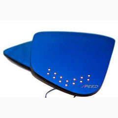 Rexpeed Anti Fog Polarized Blue Mirrors w/ LED Turn Signal | 2017-2021 Tesla Model 3 (HMTES02BAH).