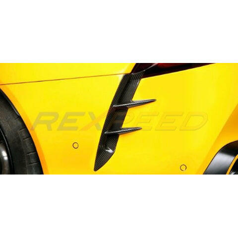 Rexpeed V2 Dry Carbon Rear Canards | 2020-2023 Toyota GR Supra (TS115).