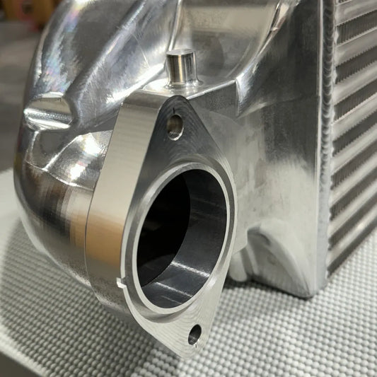 Precision TIG welds and high-density fin design on MDR FL5 Civic Type R intercooler