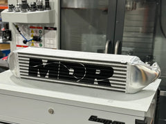 MDR FL5 Intercooler with laser-etched logo and polished end tank finish
