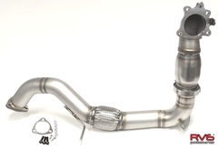 RV6 Catted Downpipe & Front Pipe Combo for 16-21 Civic 1.5T (Sedan, Coupe, Hatch, Si).