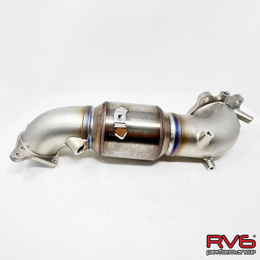 RV6 GESi G-Sport Catted Downpipe for 22+ Civic 1.5T / 22+ Civic SI.
