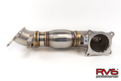 RV6 High Temp Catted Downpipe for 17+ Civic Type-R ITS 2.0T FK8/FL5/DE5.