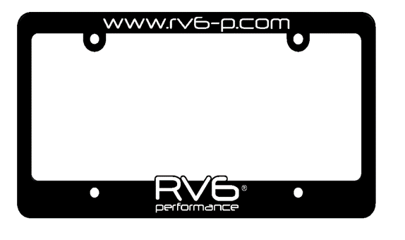 RV6 License Plate Frame.